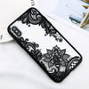 Etui Lace Case - iPhone XR - Koronkowe wzory, akryl + silikon