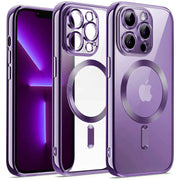 Etui Silikonowe Camera Protect do Magsafe - iPhone 14 Pro Max - Fioletowy