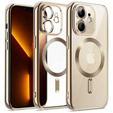Etui Silikonowe Camera Protect do Magsafe - iPhone 12 - Złoty