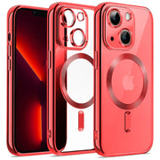 Etui Silikonowe Camera Protect do Magsafe - iPhone 13 - Czerwony