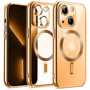 Etui Silikonowe Camera Protect do Magsafe - iPhone 13 - Złoty
