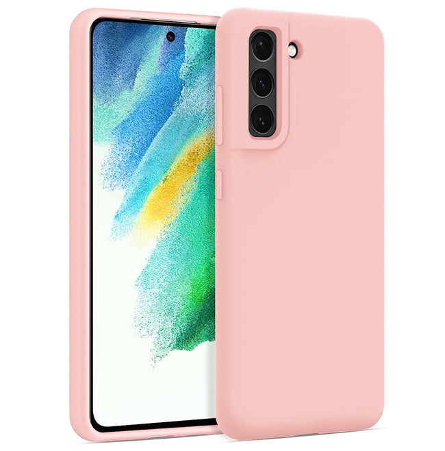 Etui Silikonowe Candy Kolor - Samsung Galaxy S21 FE - Różowy