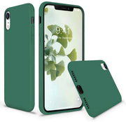 Etui Silikonowe - Liquid Silicone - iPhone XR - Ciemny Zielony