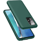 Etui Silikonowe - Liquid Silicone - Samsung Galaxy A52s - Ciemny Zielony