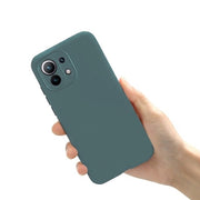 Etui Silikonowe - Liquid Silicone - Xiaomi Mi 11 - Ciemny Zielony