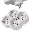 Rozdzielacz Gniazda Sieciowego - 4 Gniazda — 3500W / 250V