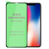 Ceramiczne Szkło Ochronne - iPhone X / XS - Czarny