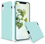 Etui Silikonowe - Liquid Silicone - iPhone XR - Miętowy