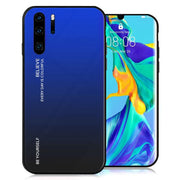 Etui Gradient Glass Case - Huawei P30 Pro - Blue at Night
