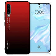 Etui Gradient Glass Case - Huawei P30 - Deep Red