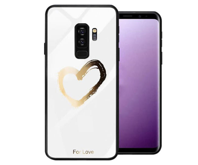 Etui Slim Glass Case - Samsung Galaxy S8  - Love White