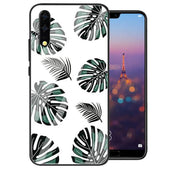 Etui Slim Glass Case - Huawei P-SMART 2019 - Monstera Leaf