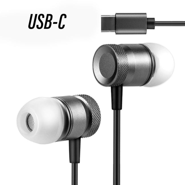 Słuchawki USB-C - Aluminiowe Clear Sound