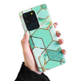 Etui Marble Gold Case - Samsung Galaxy S20 Ultra - Zielony