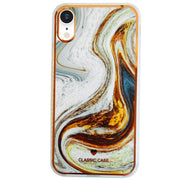 Etui Marble New Gold Case - iPhone XR