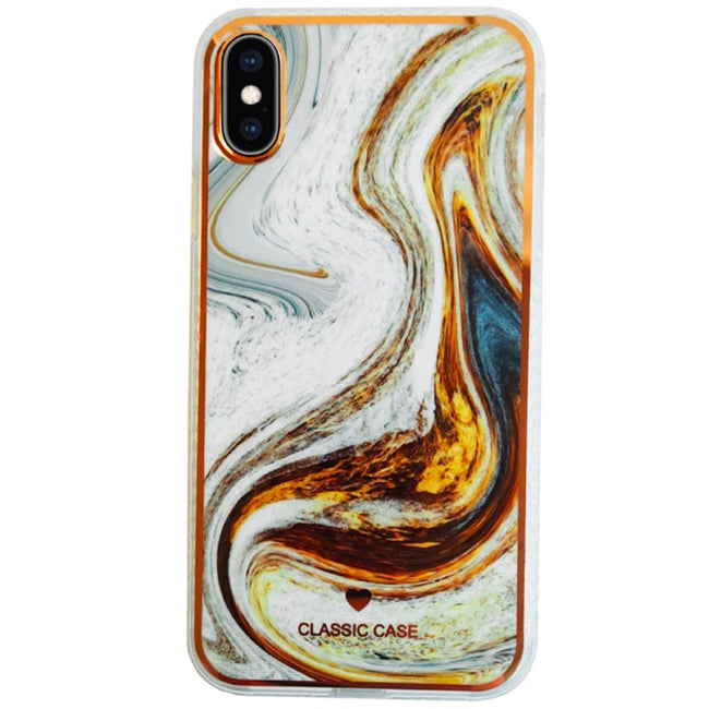 Etui Marble New Gold Case